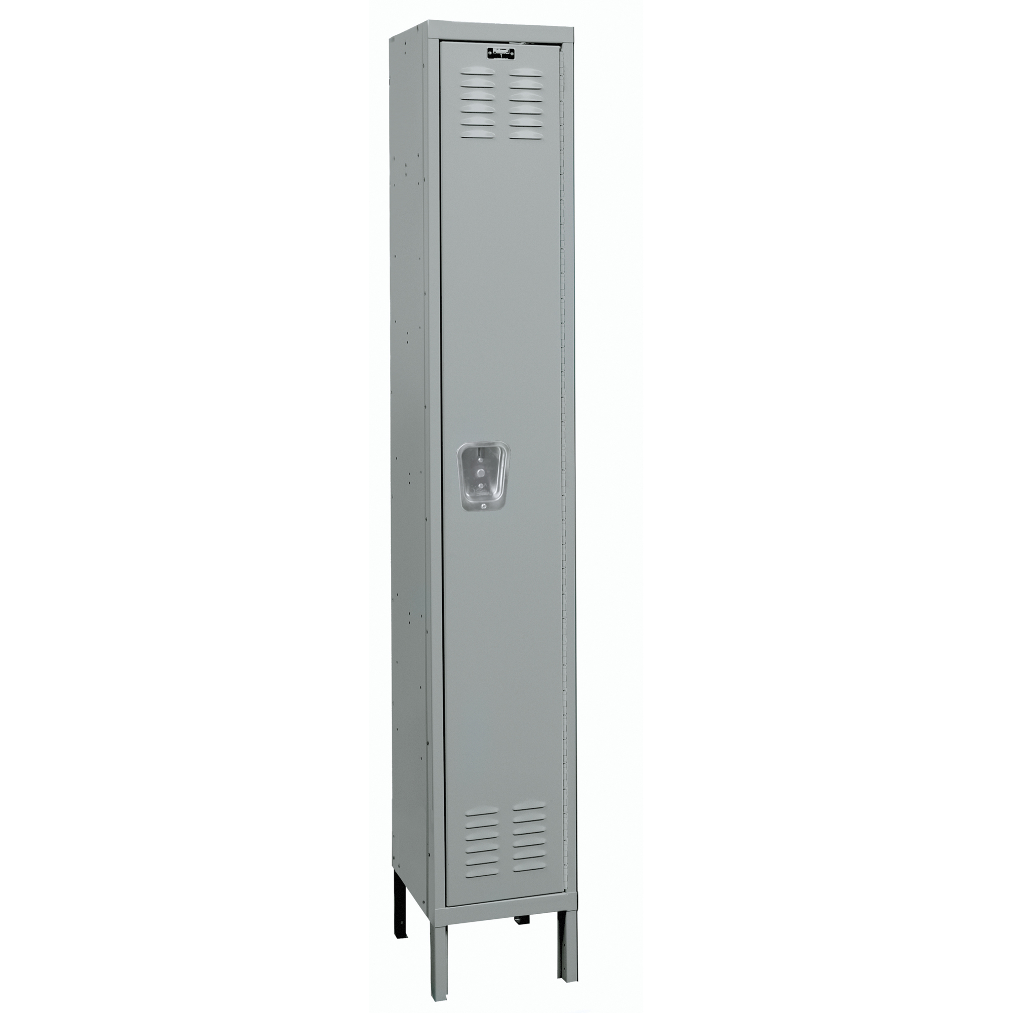 Hallowell, Single Tier Premium Locker, Height 78 in, Width 18 in, Color Dark Gray, Model# U1848-1A-HG